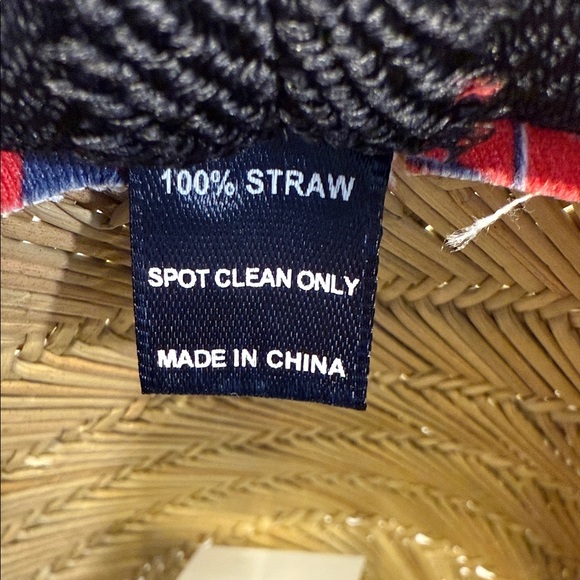 Reyn Spooner x MLB Washington Nationals Tan Straw Sun Hawaiian Hat One Size - Picture 13 of 13